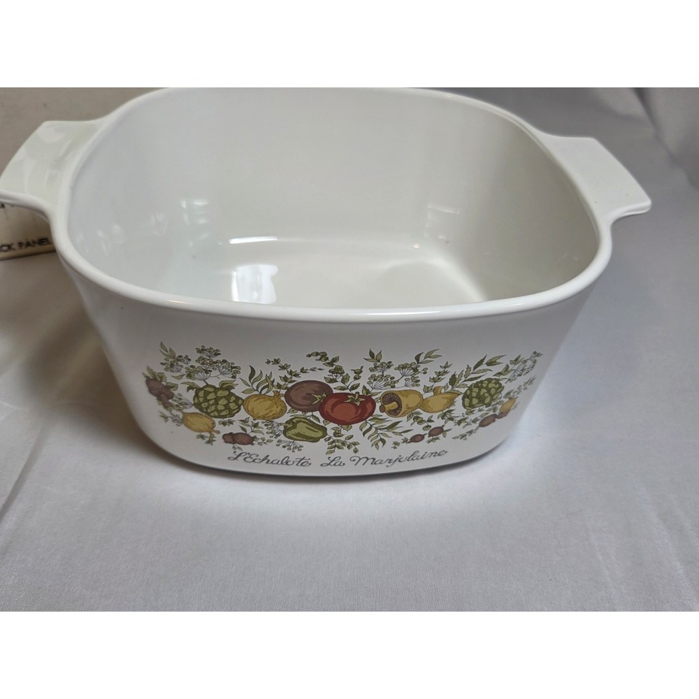 RARE NIB Vintage CorningWare Spice O' Life 3 QT Square Casserole with Lid - Picture 7 of 11